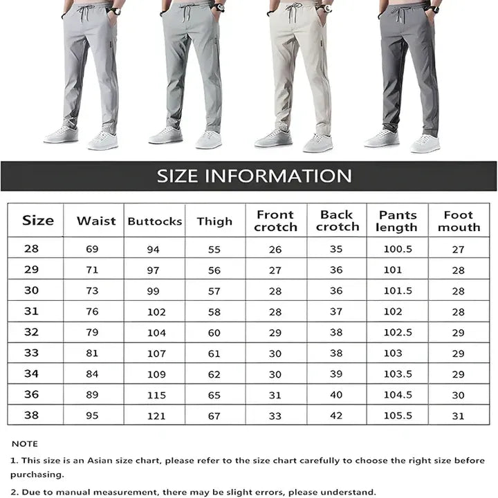 Buy1 Get 1 Free💥🤩PREMIUM MEN'S HIGH STRETCH SKINNY LYCRA PANTS(Black & Gray)